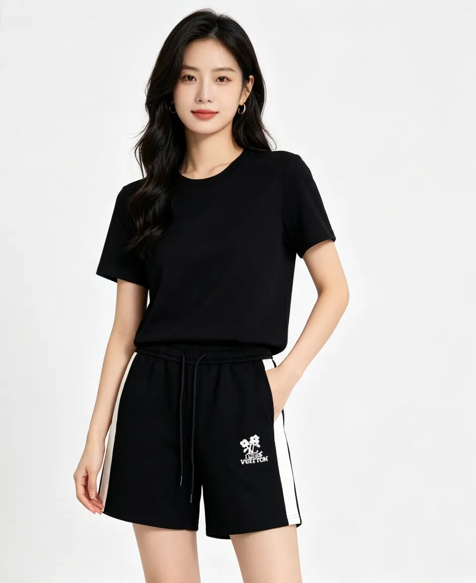 Louis Vuitton/Louis Vuitton floral embroidered web shorts